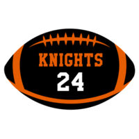 4" Keene Knights Personalized Football Car Decal Design