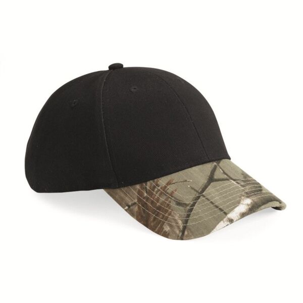 Solid Crown with Camo Visor Cap Thumbnail