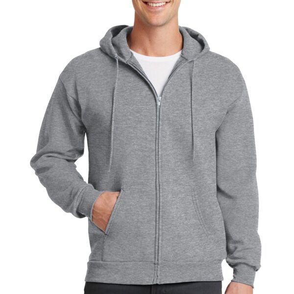 Adult Core Fleece Full Zip Hooded Sweatshirt Thumbnail